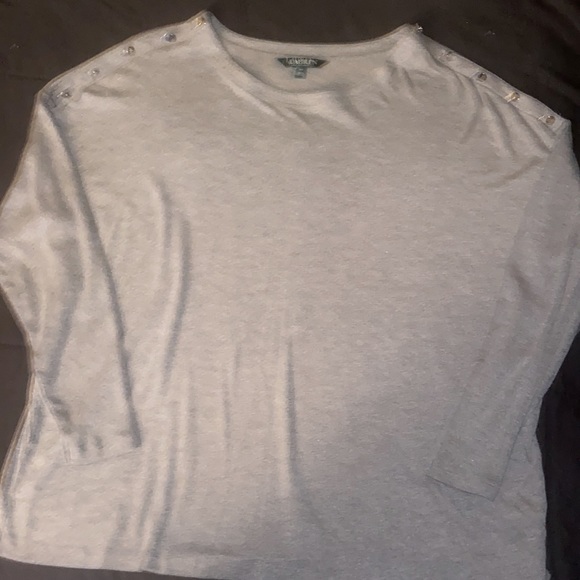 Ralph Lauren Grey 3/4 Shirt 2X - Picture 4 of 6